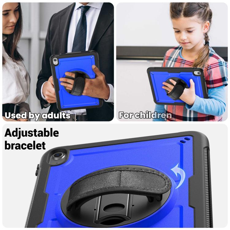 For iPad 2025 / 2022 Honeycomb Hand Grip Turntable Stand Tablet Case