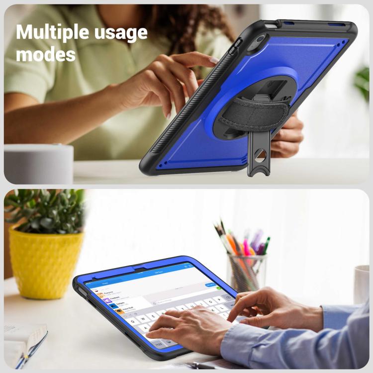 For iPad 2025 / 2022 Honeycomb Hand Grip Turntable Stand Tablet Case