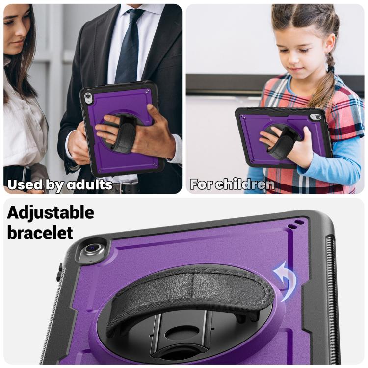 For iPad 2025 / 2022 Honeycomb Hand Grip Turntable Stand Tablet Case