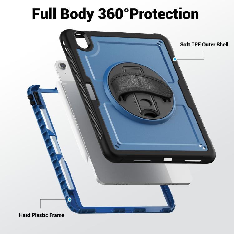 For iPad Air 11 2026 / 2025 / 2024 Honeycomb Hand Grip Turntable Stand Tablet Case