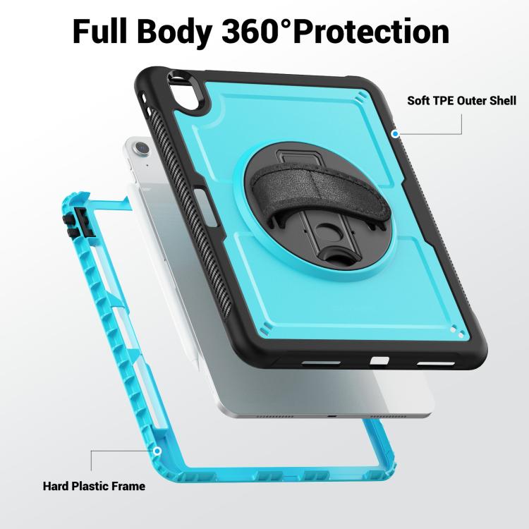 For iPad Air 11 2026 / 2025 / 2024 Honeycomb Hand Grip Turntable Stand Tablet Case