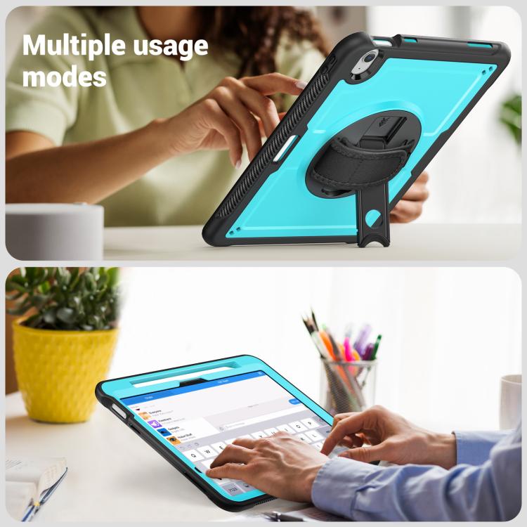 For iPad Air 11 2026 / 2025 / 2024 Honeycomb Hand Grip Turntable Stand Tablet Case