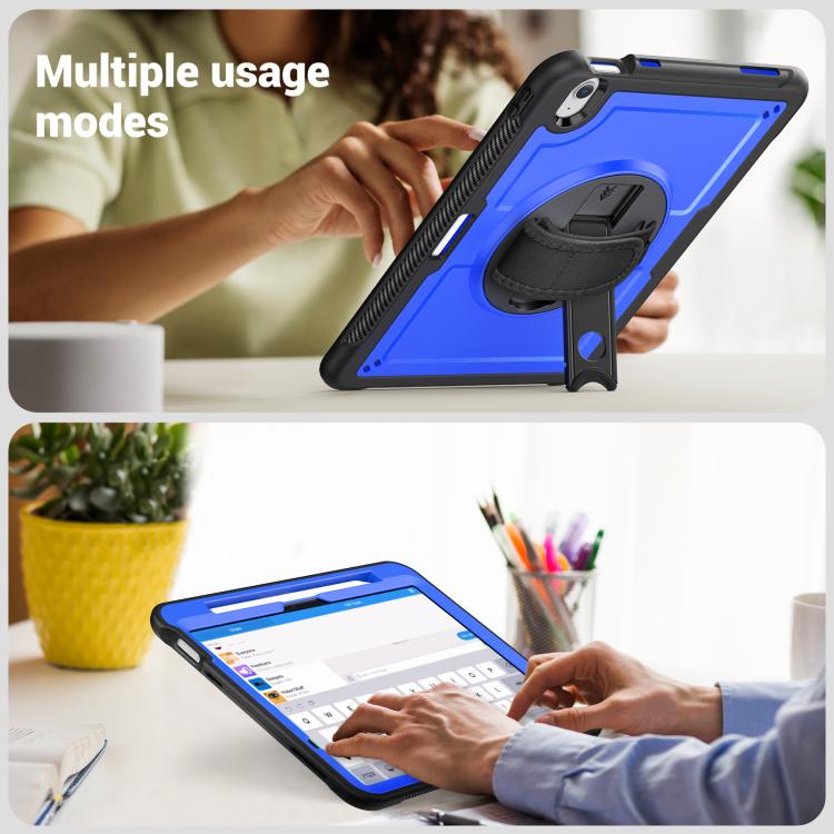 For iPad Air 11 2026 / 2025 / 2024 Honeycomb Hand Grip Turntable Stand Tablet Case