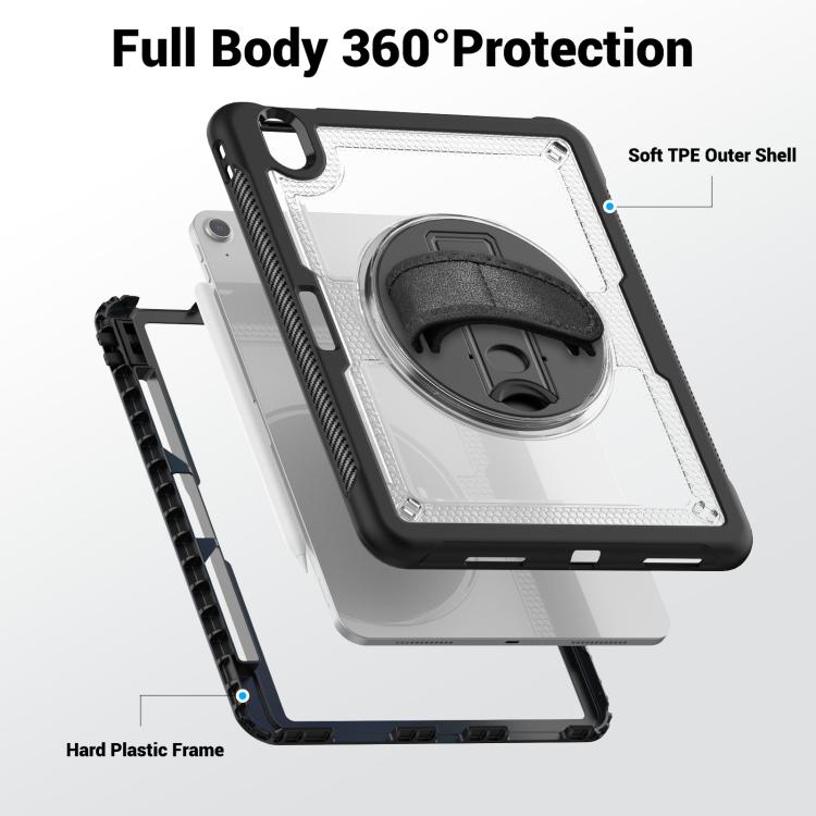 For iPad Air 11 2026 / 2025 / 2024 Honeycomb Hand Grip Turntable Stand Tablet Case
