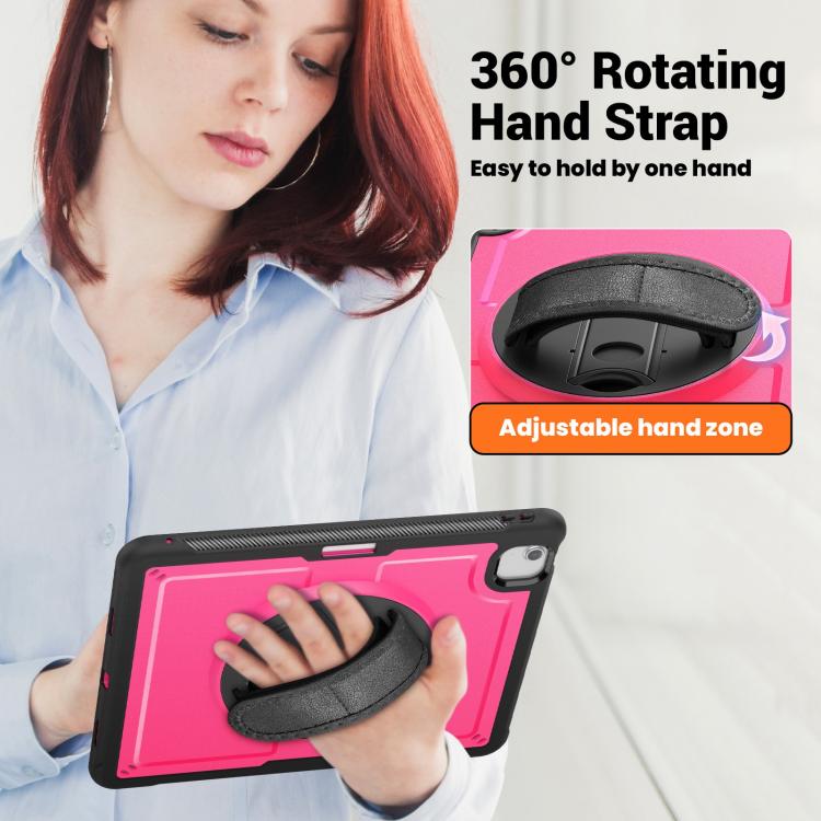 For iPad Air 13 2026 / 2025 / 2024 Honeycomb Hand Grip Turntable Stand Tablet Case