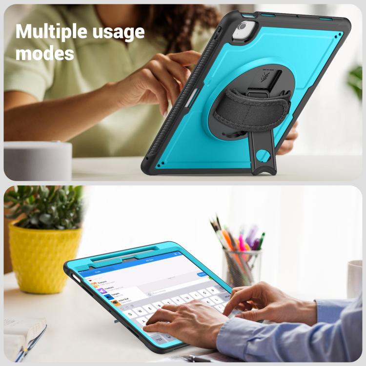For iPad Air 13 2026 / 2025 / 2024 Honeycomb Hand Grip Turntable Stand Tablet Case