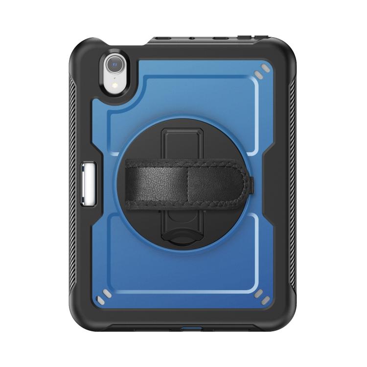For iPad mini 2024 / mini 6 Honeycomb Hand Grip Turntable Stand Tablet Case