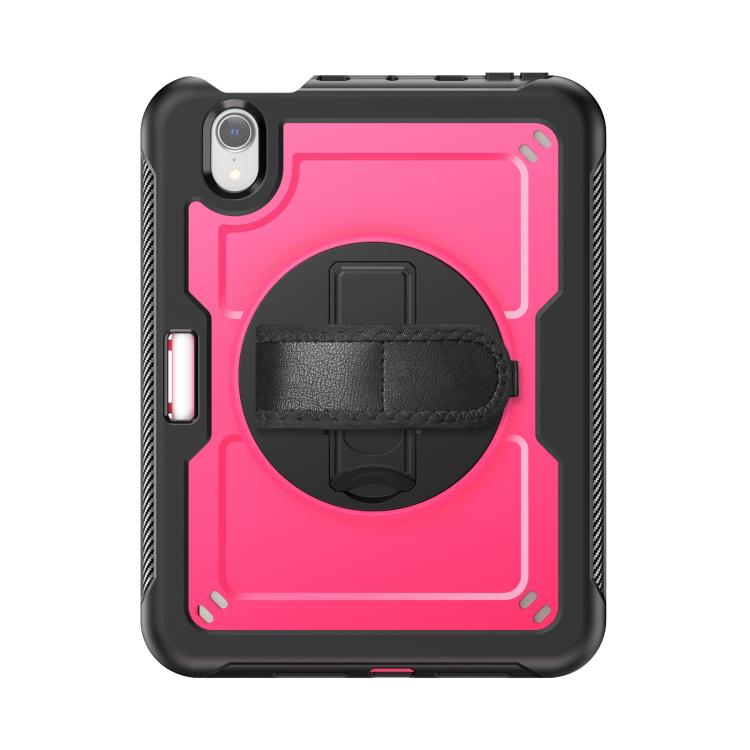 For iPad mini 2024 / mini 6 Honeycomb Hand Grip Turntable Stand Tablet Case