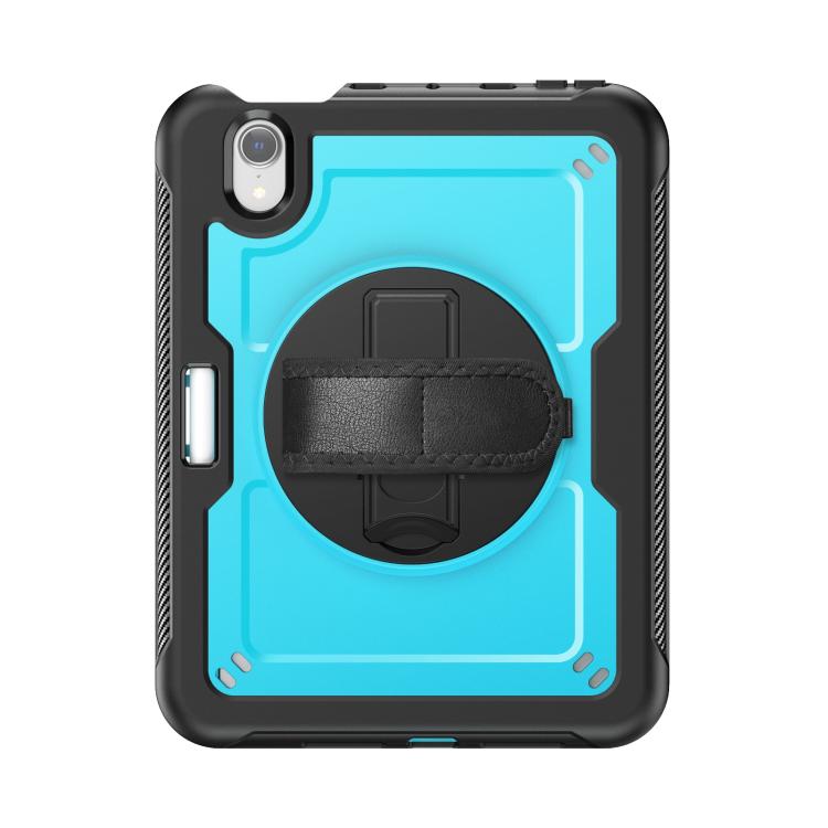 For iPad mini 2024 / mini 6 Honeycomb Hand Grip Turntable Stand Tablet Case