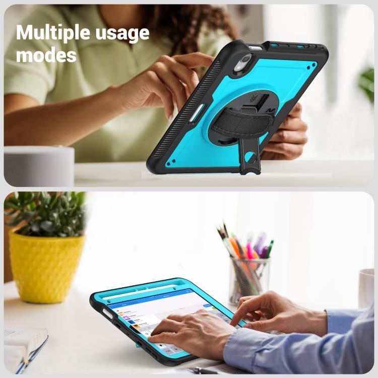 For iPad mini 2024 / mini 6 Honeycomb Hand Grip Turntable Stand Tablet Case