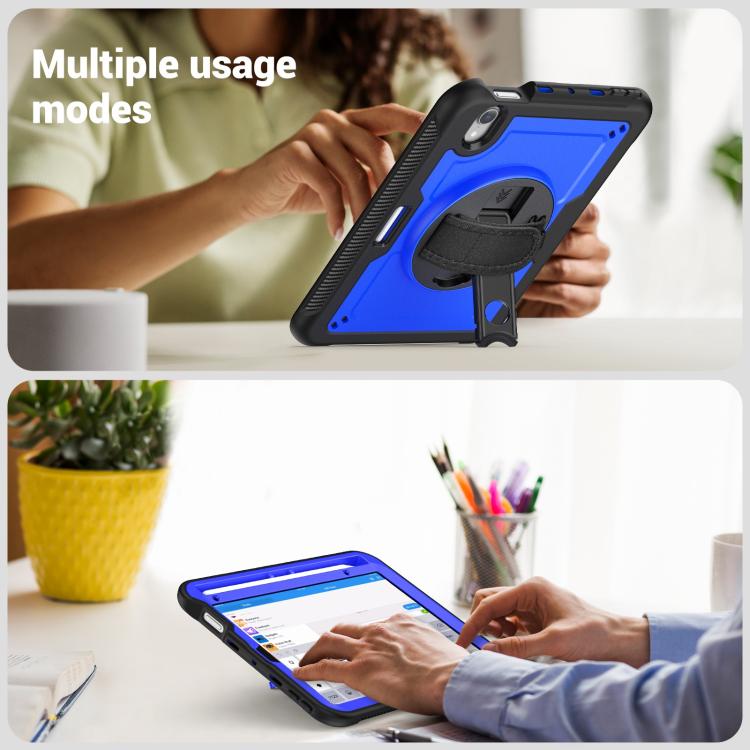 For iPad mini 2024 / mini 6 Honeycomb Hand Grip Turntable Stand Tablet Case