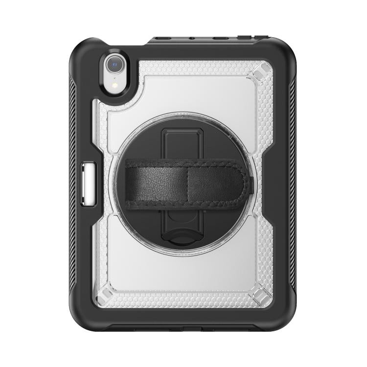 For iPad mini 2024 / mini 6 Honeycomb Hand Grip Turntable Stand Tablet Case