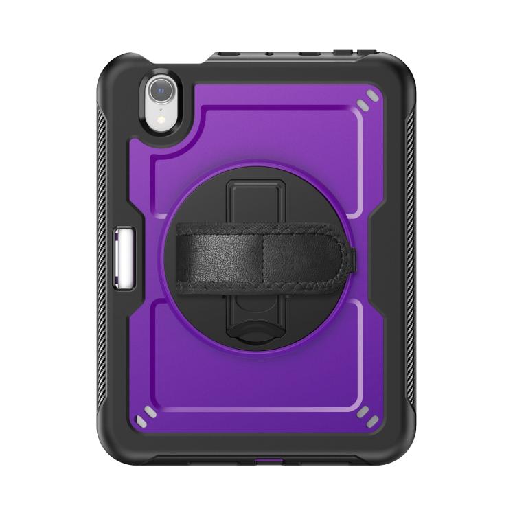 For iPad mini 2024 / mini 6 Honeycomb Hand Grip Turntable Stand Tablet Case