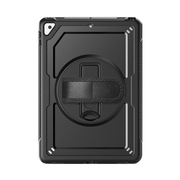For iPad 10.2 2021 / 2020 / 10.5 2019 Honeycomb Hand Grip Turntable Stand Tablet Case