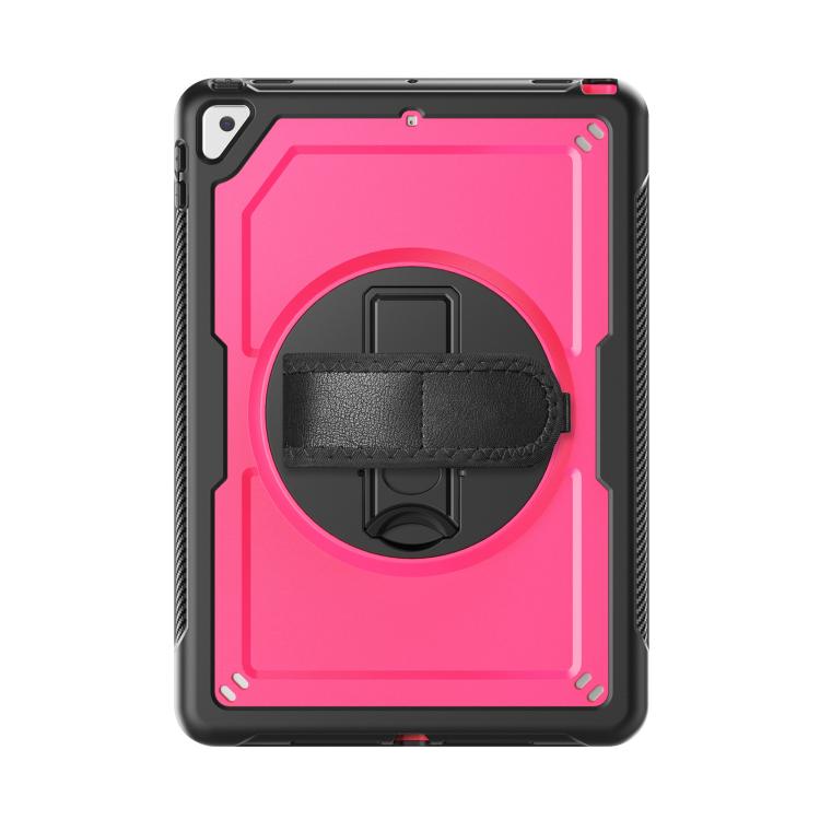 For iPad 10.2 2021 / 2020 / 10.5 2019 Honeycomb Hand Grip Turntable Stand Tablet Case