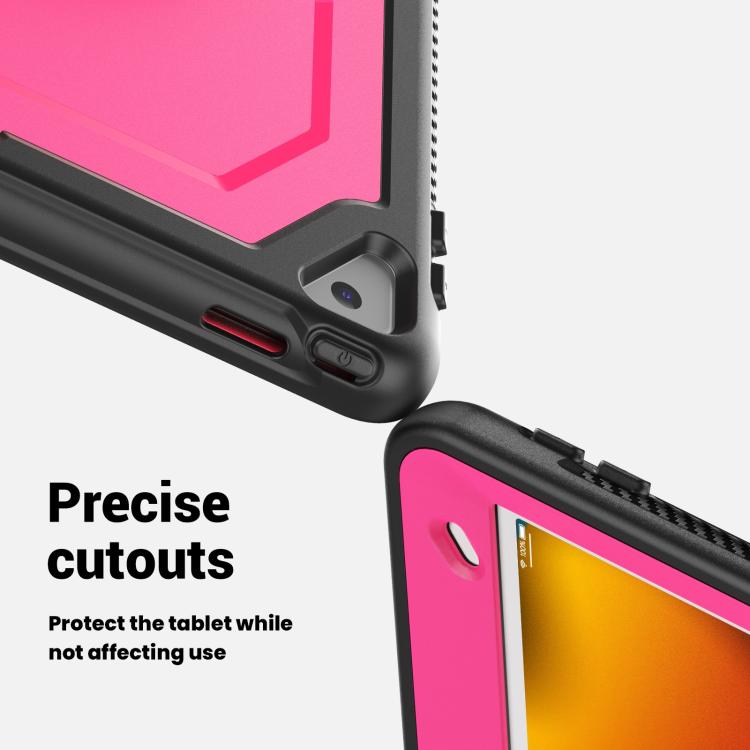 For iPad 10.2 2021 / 2020 / 10.5 2019 Honeycomb Hand Grip Turntable Stand Tablet Case