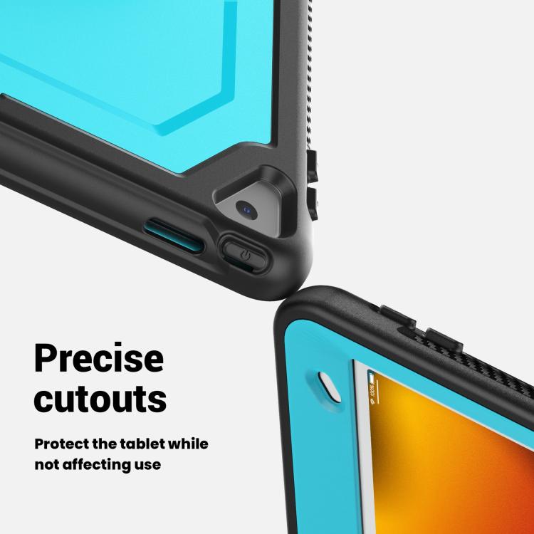 For iPad 10.2 2021 / 2020 / 10.5 2019 Honeycomb Hand Grip Turntable Stand Tablet Case