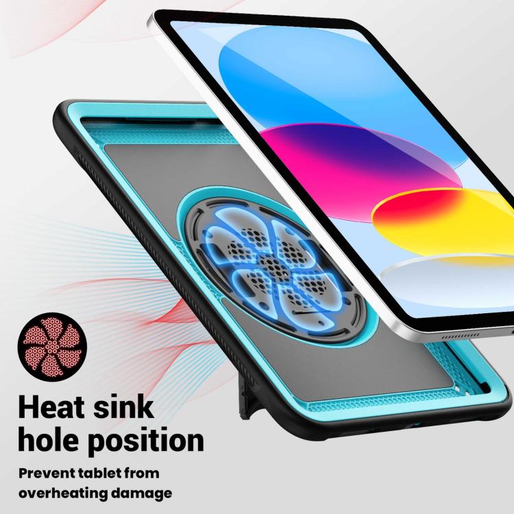 For iPad 10.2 2021 / 2020 / 10.5 2019 Honeycomb Hand Grip Turntable Stand Tablet Case