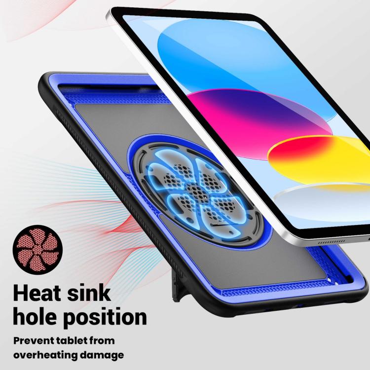 For iPad 10.2 2021 / 2020 / 10.5 2019 Honeycomb Hand Grip Turntable Stand Tablet Case