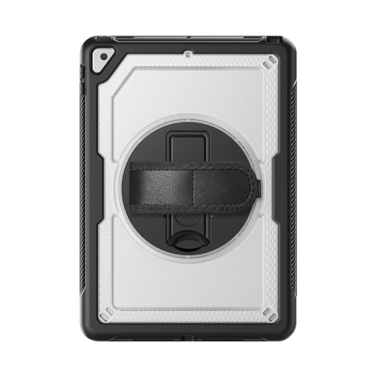 For iPad 10.2 2021 / 2020 / 10.5 2019 Honeycomb Hand Grip Turntable Stand Tablet Case