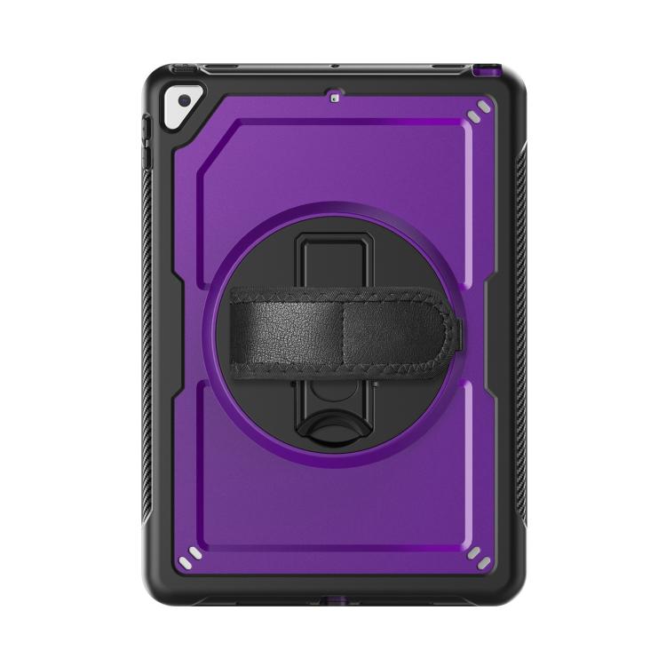 For iPad 10.2 2021 / 2020 / 10.5 2019 Honeycomb Hand Grip Turntable Stand Tablet Case