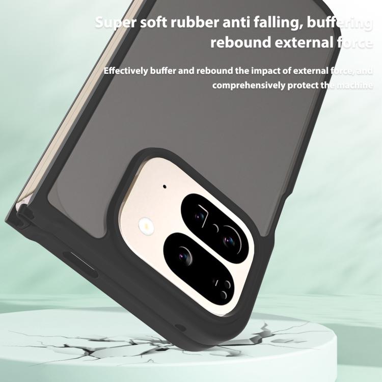 For Google Pixel 9 Pro Fold Skin Feel TPU Hybrid PC Phone Case