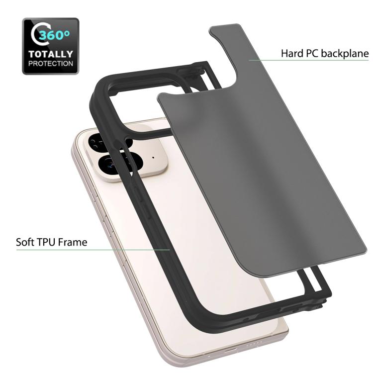 For Google Pixel 9 Pro Fold Skin Feel TPU Hybrid PC Phone Case