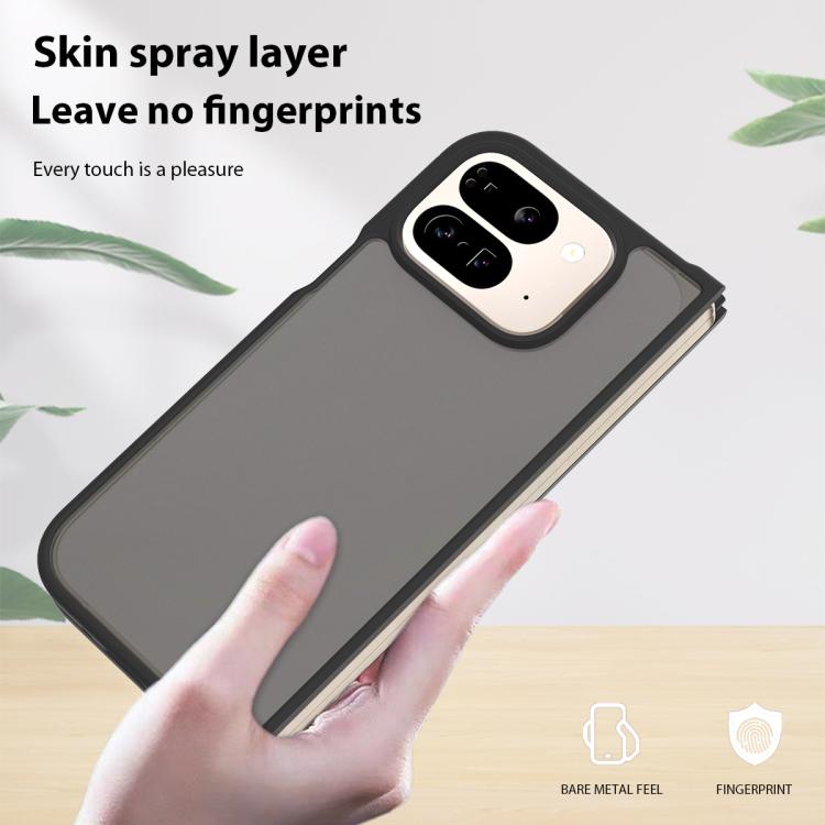 For Google Pixel 9 Pro Fold Skin Feel TPU Hybrid PC Phone Case