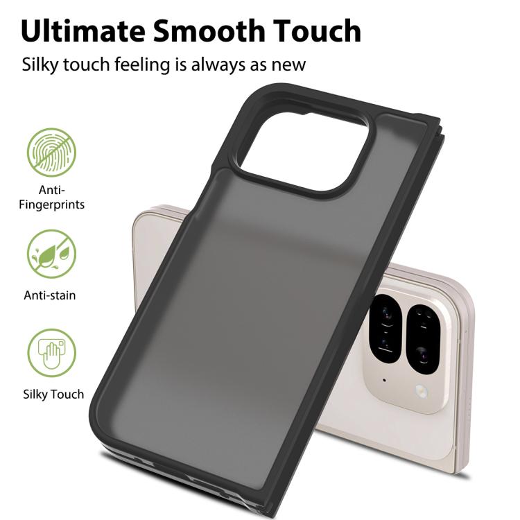 For Google Pixel 9 Pro Fold Skin Feel TPU Hybrid PC Phone Case
