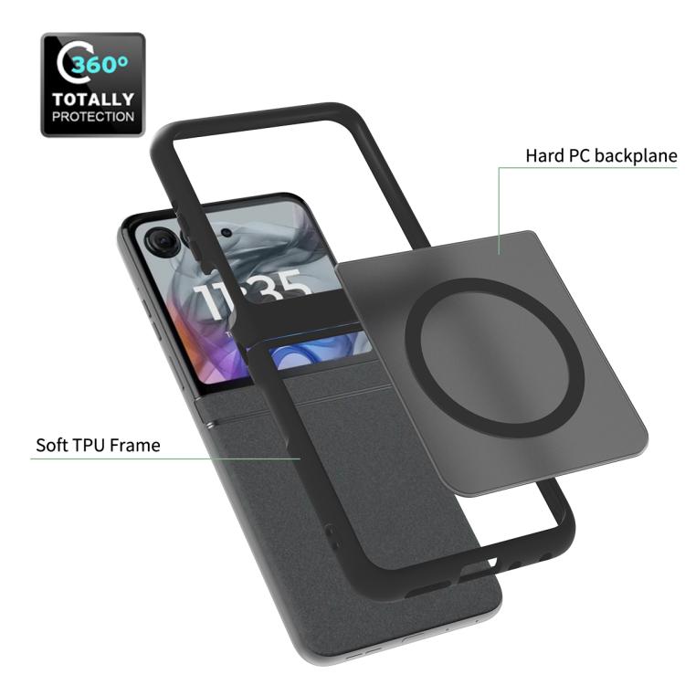 For Motorola Razr 50 Skin Feel TPU Hybrid PC MagSafe Phone Case