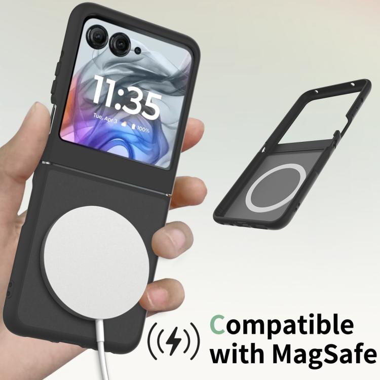 For Motorola Razr 50 Skin Feel TPU Hybrid PC MagSafe Phone Case