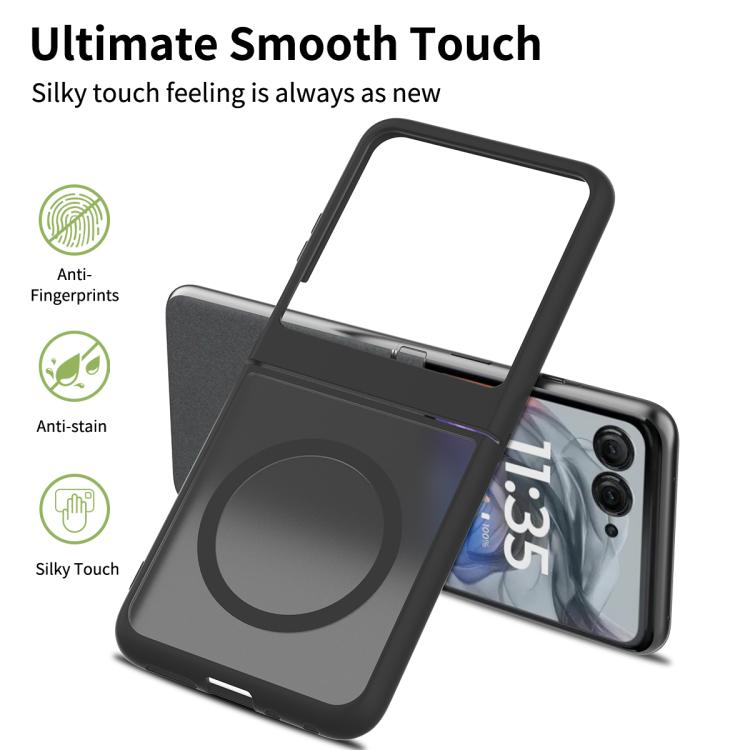 For Motorola Razr 50 Skin Feel TPU Hybrid PC MagSafe Phone Case