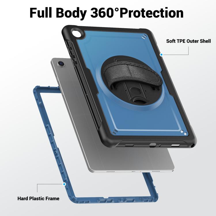 For Samsung Galaxy Tab A11+ / A9+ Honeycomb Hand Grip Turntable Stand Tablet Case