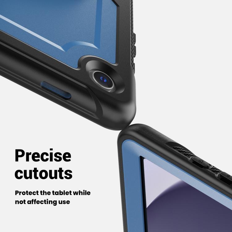 For Samsung Galaxy Tab A11+ / A9+ Honeycomb Hand Grip Turntable Stand Tablet Case