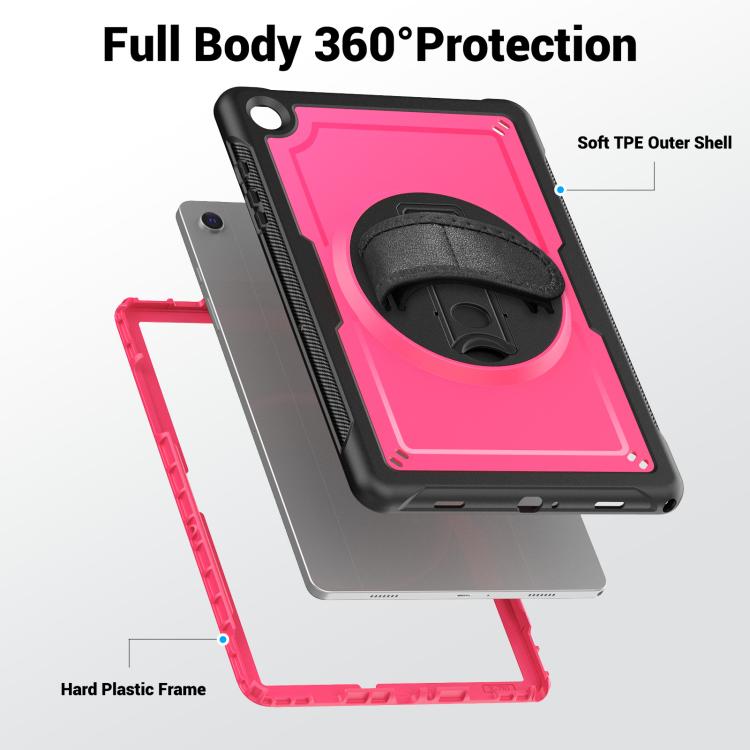 For Samsung Galaxy Tab A11+ / A9+ Honeycomb Hand Grip Turntable Stand Tablet Case