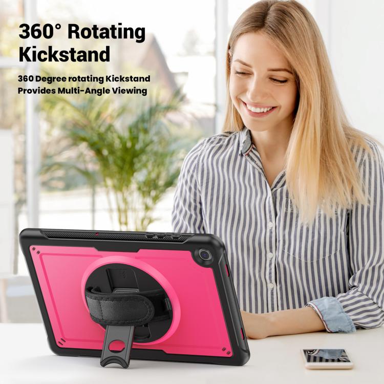 For Samsung Galaxy Tab A11+ / A9+ Honeycomb Hand Grip Turntable Stand Tablet Case