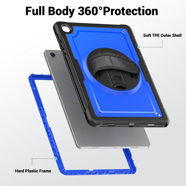For Samsung Galaxy Tab A11+ / A9+ Honeycomb Hand Grip Turntable Stand Tablet Case