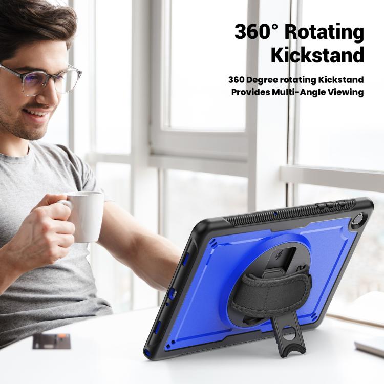 For Samsung Galaxy Tab A11+ / A9+ Honeycomb Hand Grip Turntable Stand Tablet Case