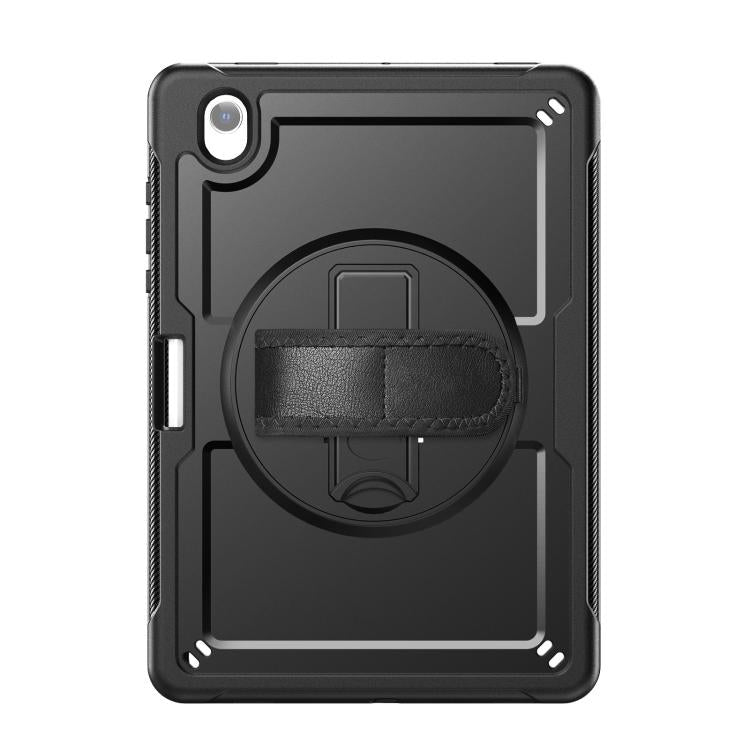 For Samsung Galaxy Tab S10 Lite / S9 FE Honeycomb Hand Grip Turntable Stand Tablet Case