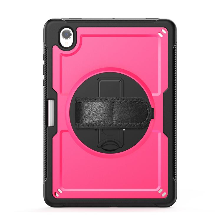 For Samsung Galaxy Tab S10 Lite / S9 FE Honeycomb Hand Grip Turntable Stand Tablet Case