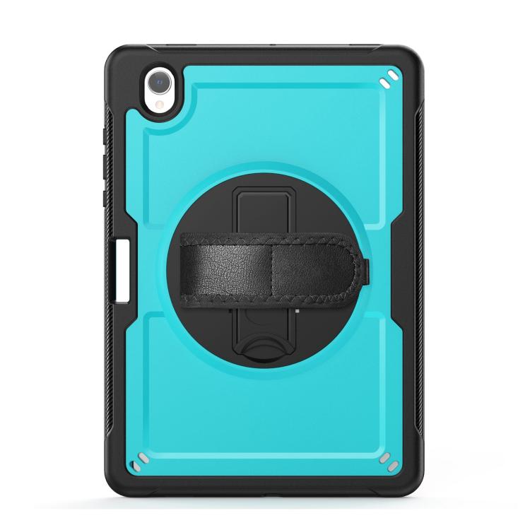 For Samsung Galaxy Tab S10 Lite / S9 FE Honeycomb Hand Grip Turntable Stand Tablet Case