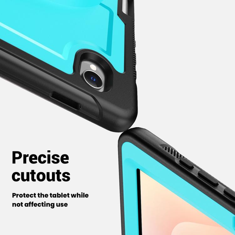 For Samsung Galaxy Tab S10 Lite / S9 FE Honeycomb Hand Grip Turntable Stand Tablet Case