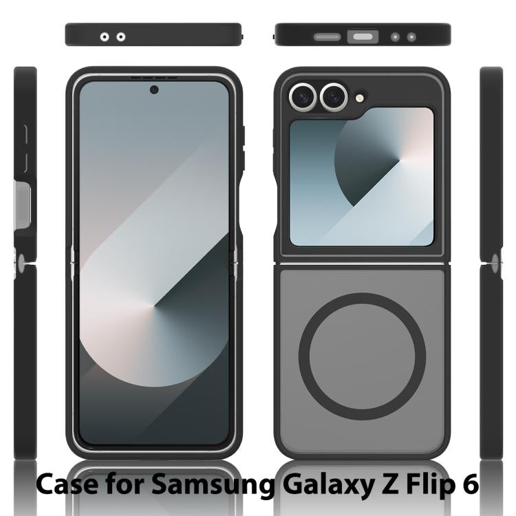 For Samsung Galaxy Z Flip7 FE / Flip6 Skin Feel TPU Hybrid PC MagSafe Phone Case