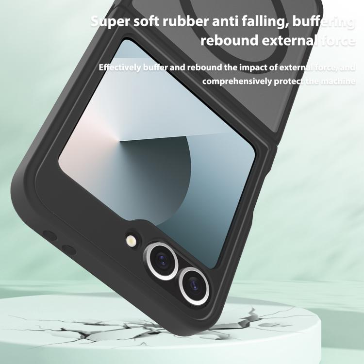 For Samsung Galaxy Z Flip7 FE / Flip6 Skin Feel TPU Hybrid PC MagSafe Phone Case