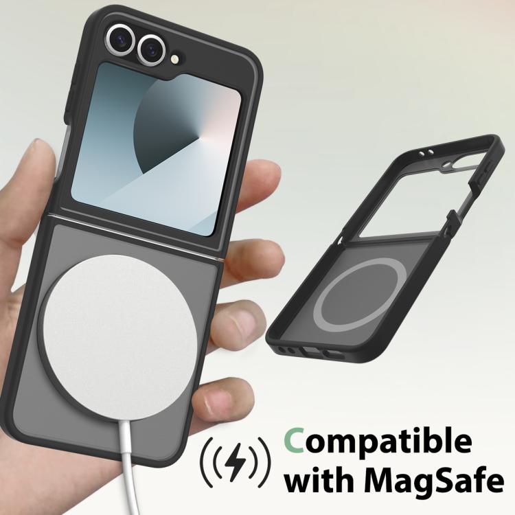 For Samsung Galaxy Z Flip7 FE / Flip6 Skin Feel TPU Hybrid PC MagSafe Phone Case