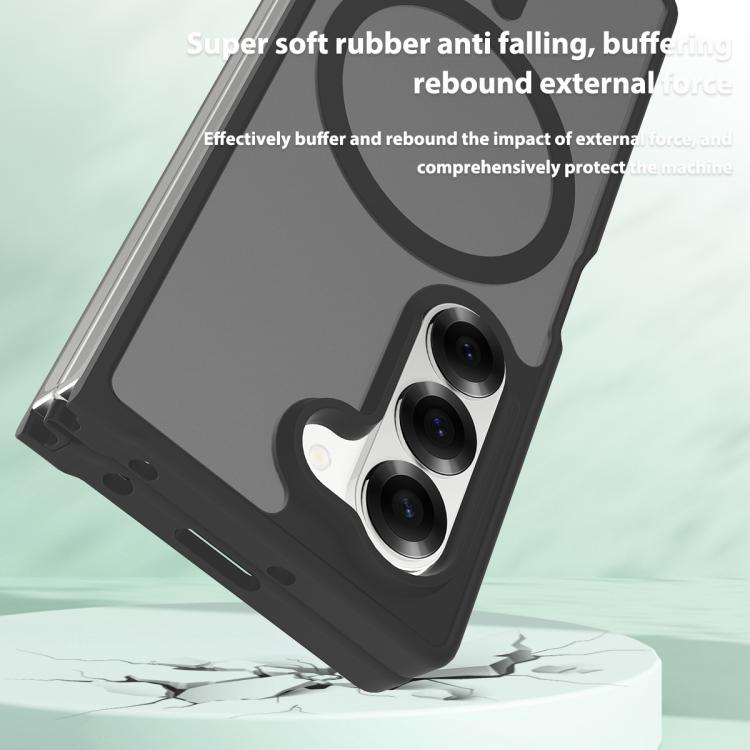 For Samsung Galaxy Z Fold6 Skin Feel TPU Hybrid PC MagSafe Phone Case