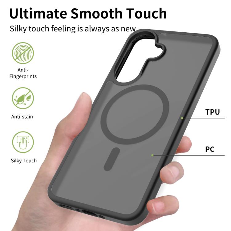 For Samsung Galaxy A37 5G Skin Feel TPU Hybrid PC MagSafe Phone Case
