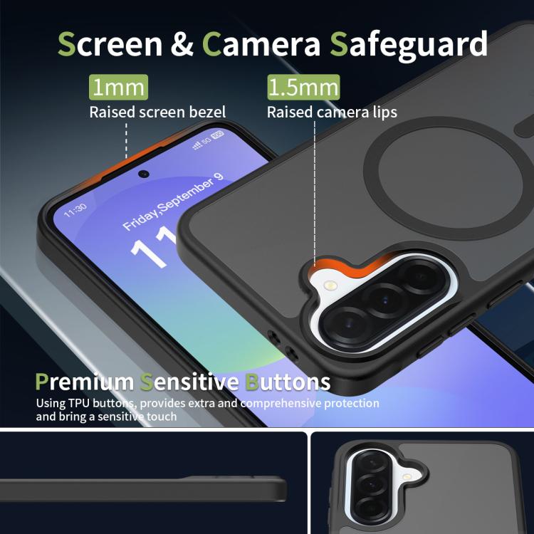 For Samsung Galaxy A37 5G Skin Feel TPU Hybrid PC MagSafe Phone Case