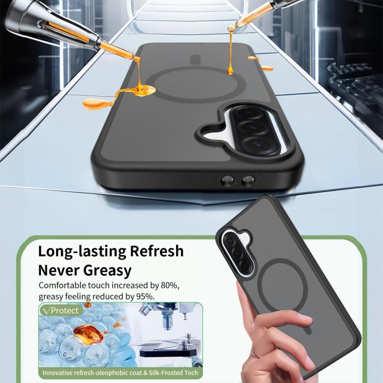 For Samsung Galaxy A37 5G Skin Feel TPU Hybrid PC MagSafe Phone Case