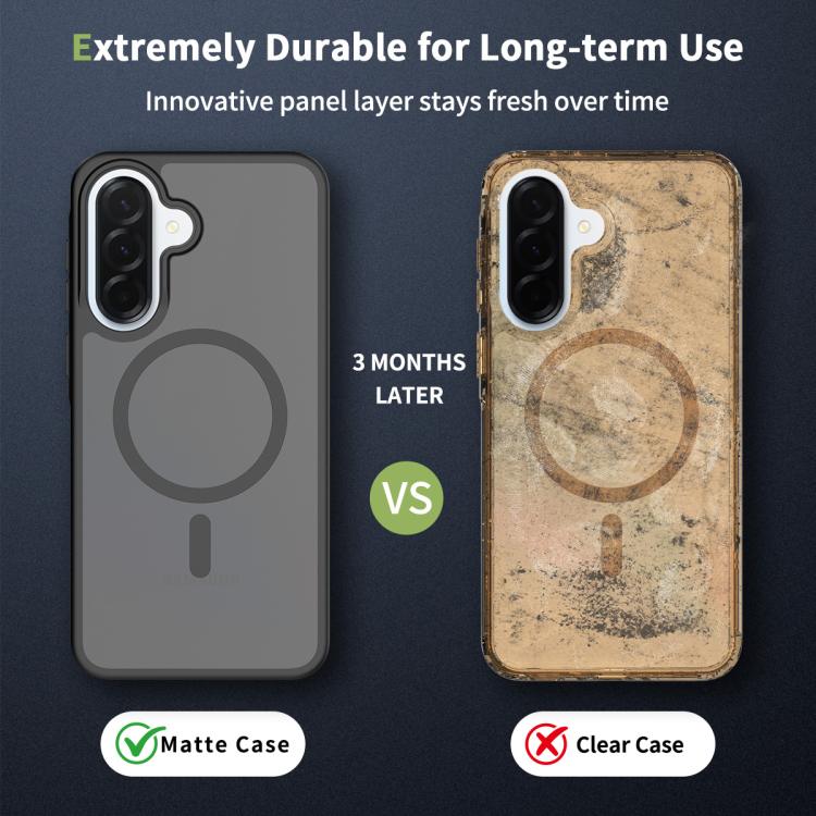 For Samsung Galaxy A37 5G Skin Feel TPU Hybrid PC MagSafe Phone Case